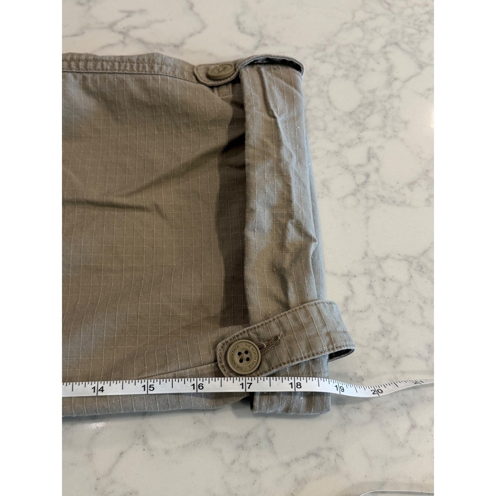 The North Face Womens Khaki Ripstop Capri Pants AU4Q Tan Hiking Size 10 Regular - Picture 7 of 9